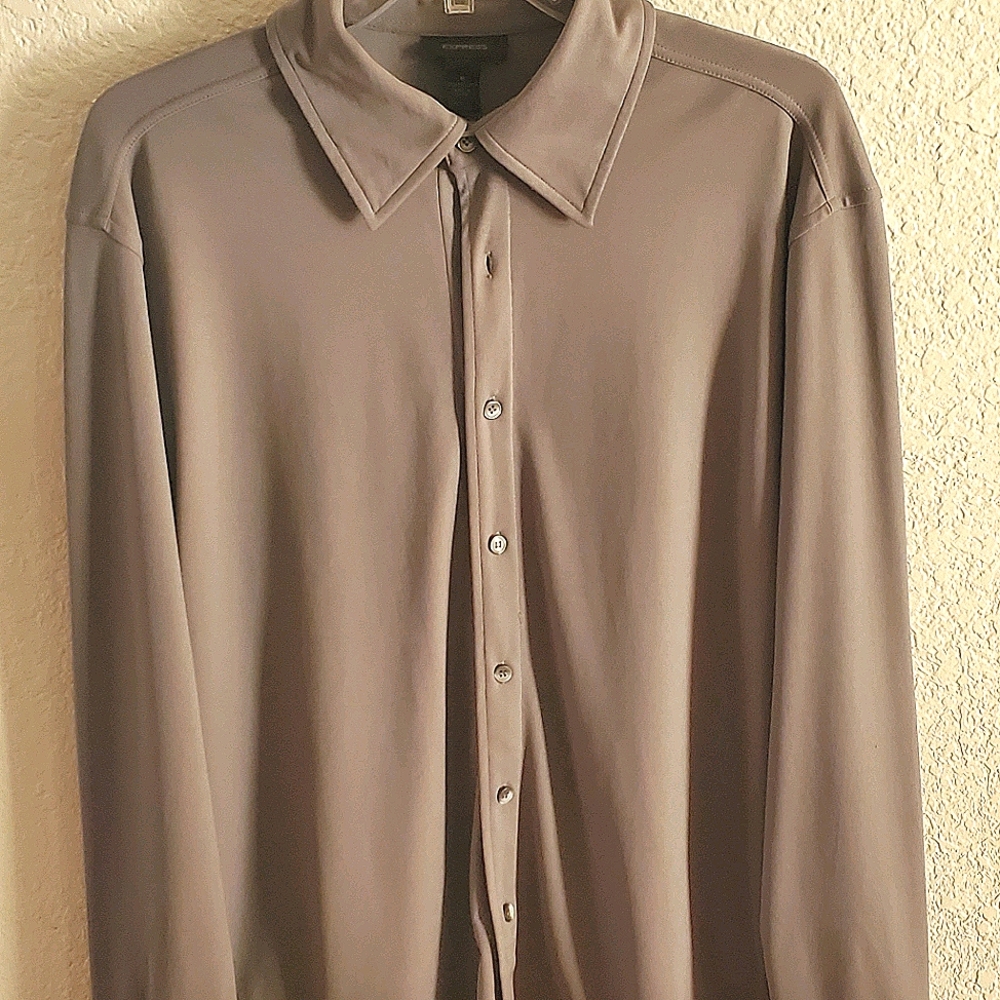 Express Long Sleeve Button Down Shirt Sz Medium